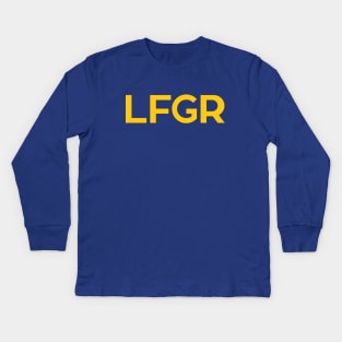 LFGR - Blue Kids Long Sleeve T-Shirt